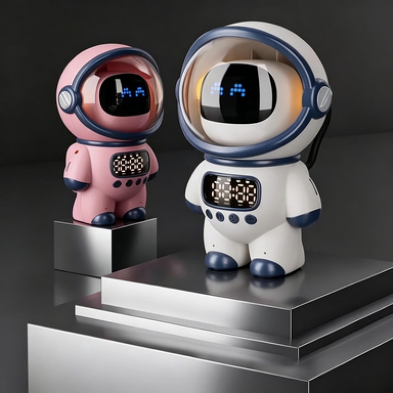 Smart Home Speaker - 2026年新型AIスマート音声チャットロボットBluetoothスピーカーデジタル目覚まし時計睡眠補助ナイトライト子供用ホームコンパニオン祝祭ギフト