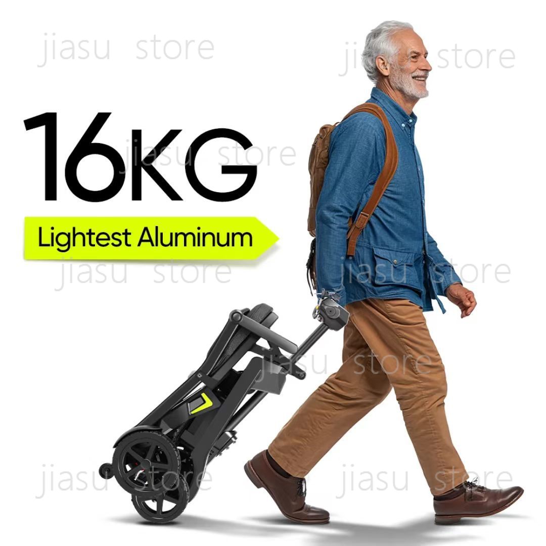 Smart Elderly Home - 折りたたみ式スマート電動モビリティスクーター4輪安全移動車両、高齢者向け、家庭、屋外、ショッピング用