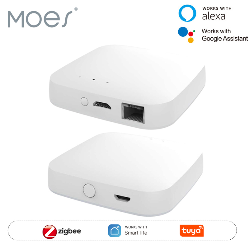Smart Home Moes - MOES Tuya ZigBee3.0 スマート ハブ、ワイヤレス/有線ゲートウェイ ブリッジ