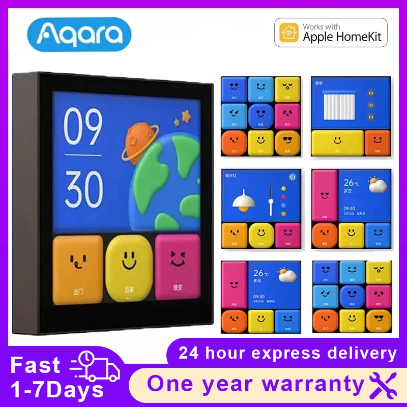 Smart Home Hub Apple - Aqara-スマートスイッチ,4つのフルLEDタイマー,カレンダーの電力統計,シーン設定,Apple HomeKit用のリモコン,Aqaraアプリ,S1E