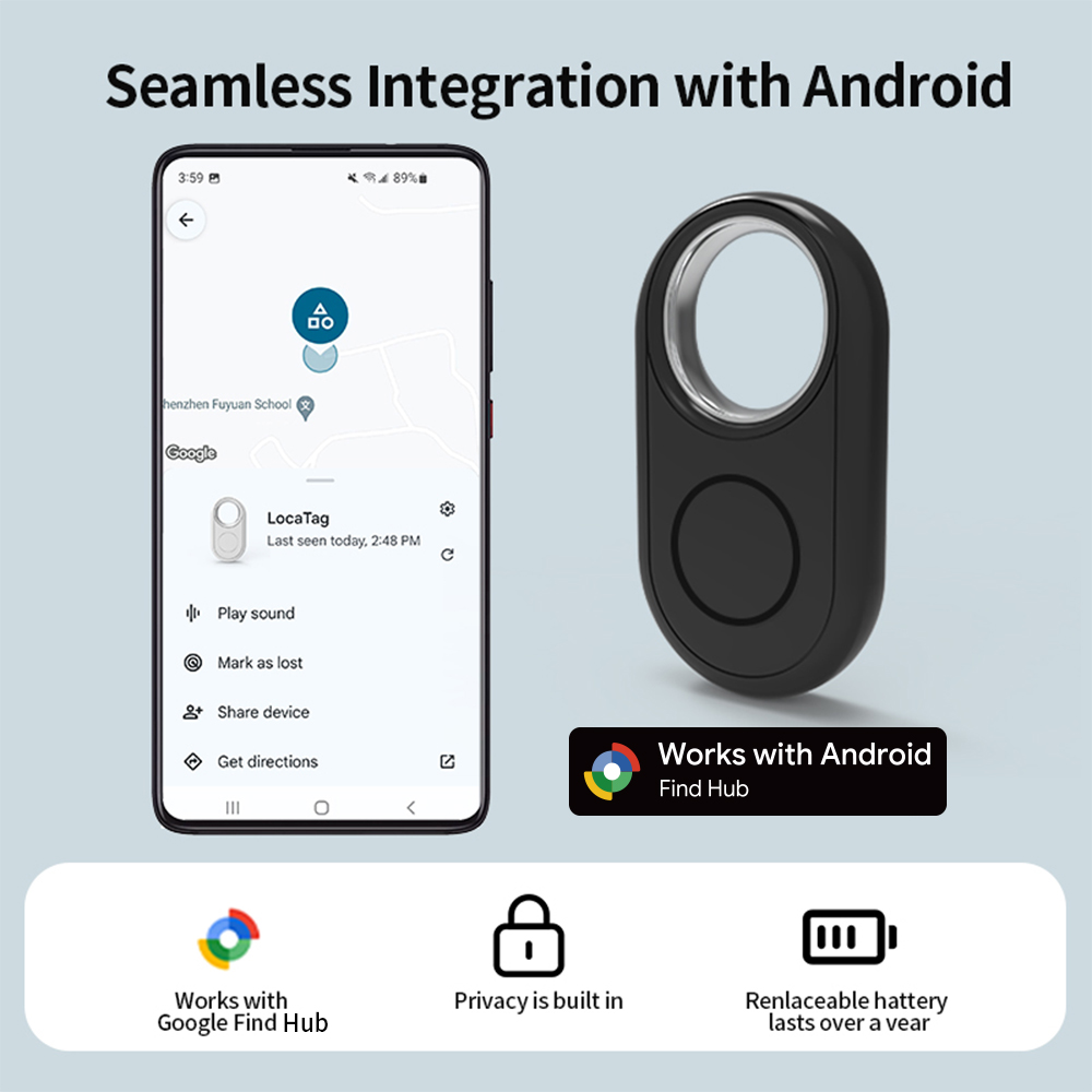 Smart Home Hub Samsung - サムスンAndroid用RSHスマートロケータ、Google Find Hubアプリ対応、バッグ、鍵、その他のアイテムの紛失防止ファインダー