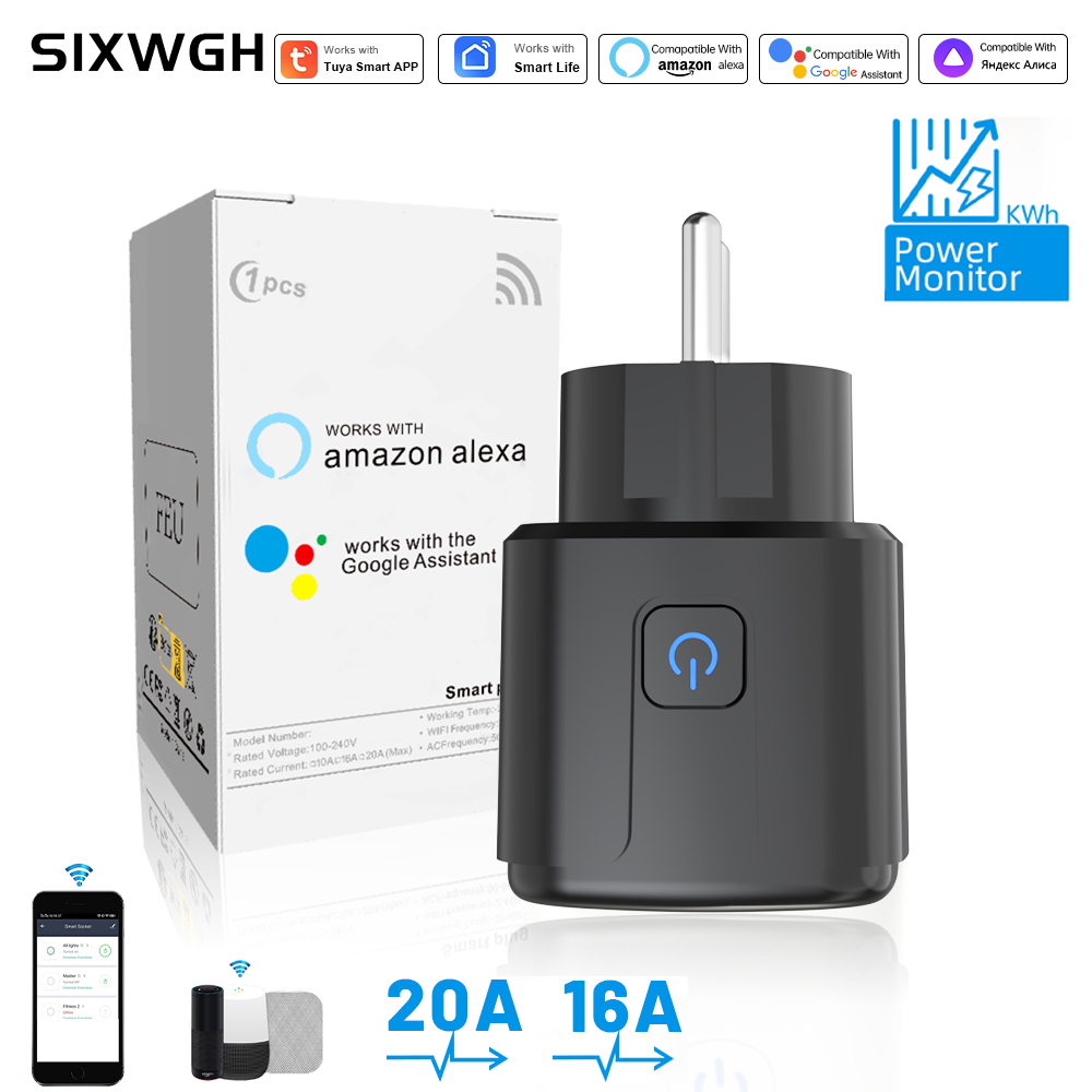 Smart Wall Socket - Tuya スマートソケット WiFi リモートコントロール EU プラグ