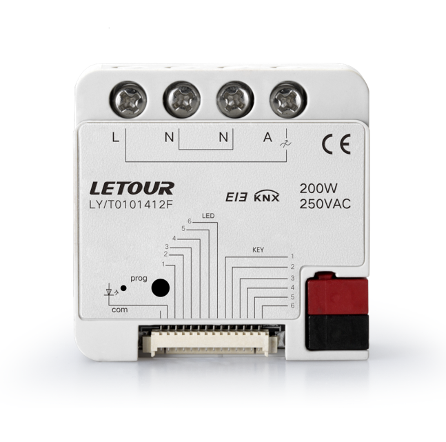 Smart Home Knx System - 埋め込み型1チャンネル200W調光ドライバースマートライトスイッチモジュール（ホテル、スマートホームシステム、KNX、KNXスマートホームシステム用）