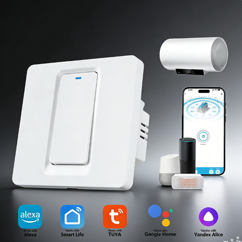 Smart Home Networking - スマート給湯器スイッチ/WiFi&Bluetooth タッチコントロールは Alexa/Google Home/Smart Life APP
