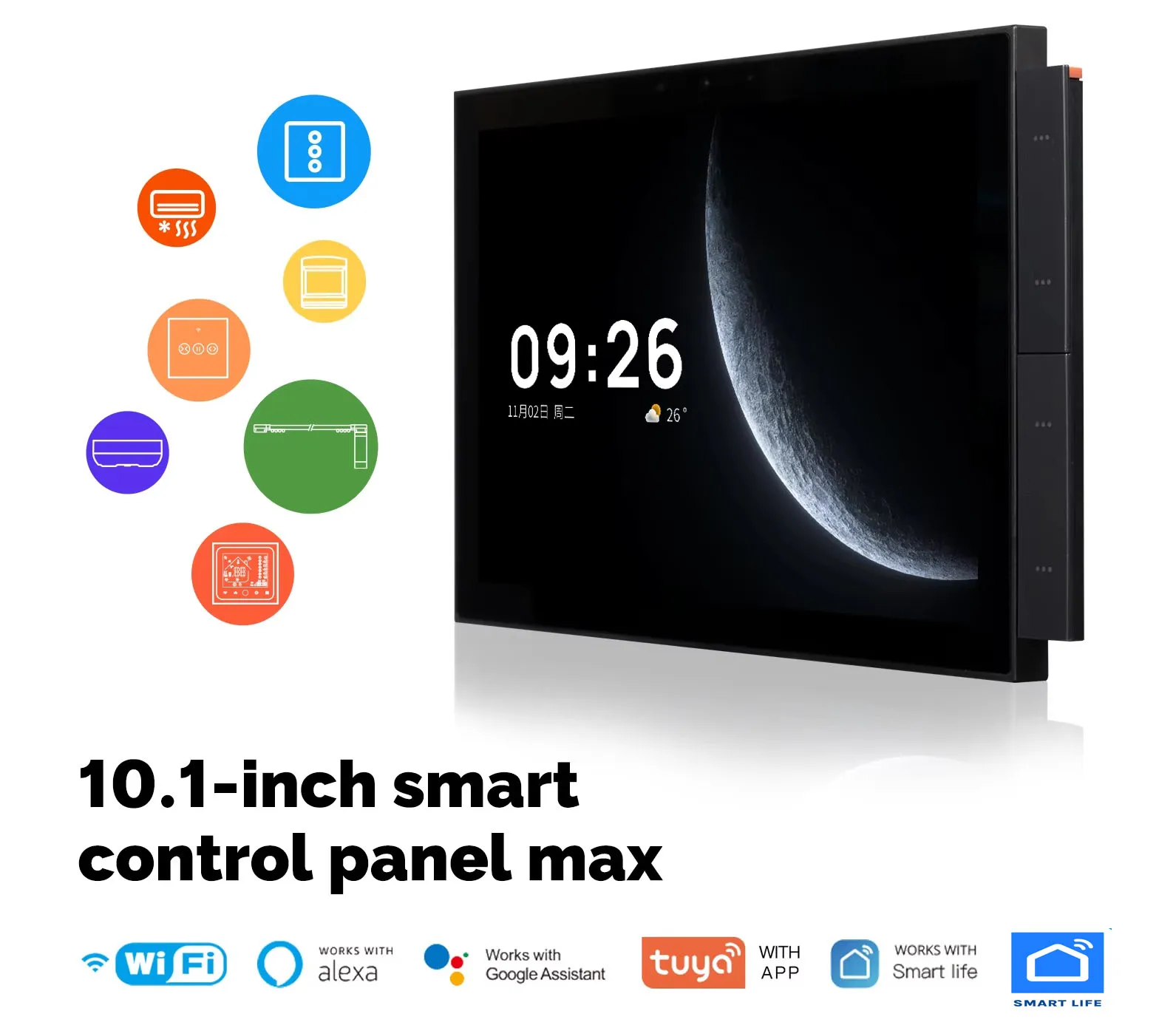 Smart Home Knx System - デジタルスクリーンタッチスマート WiFi 10A 240V 4 スイッチ