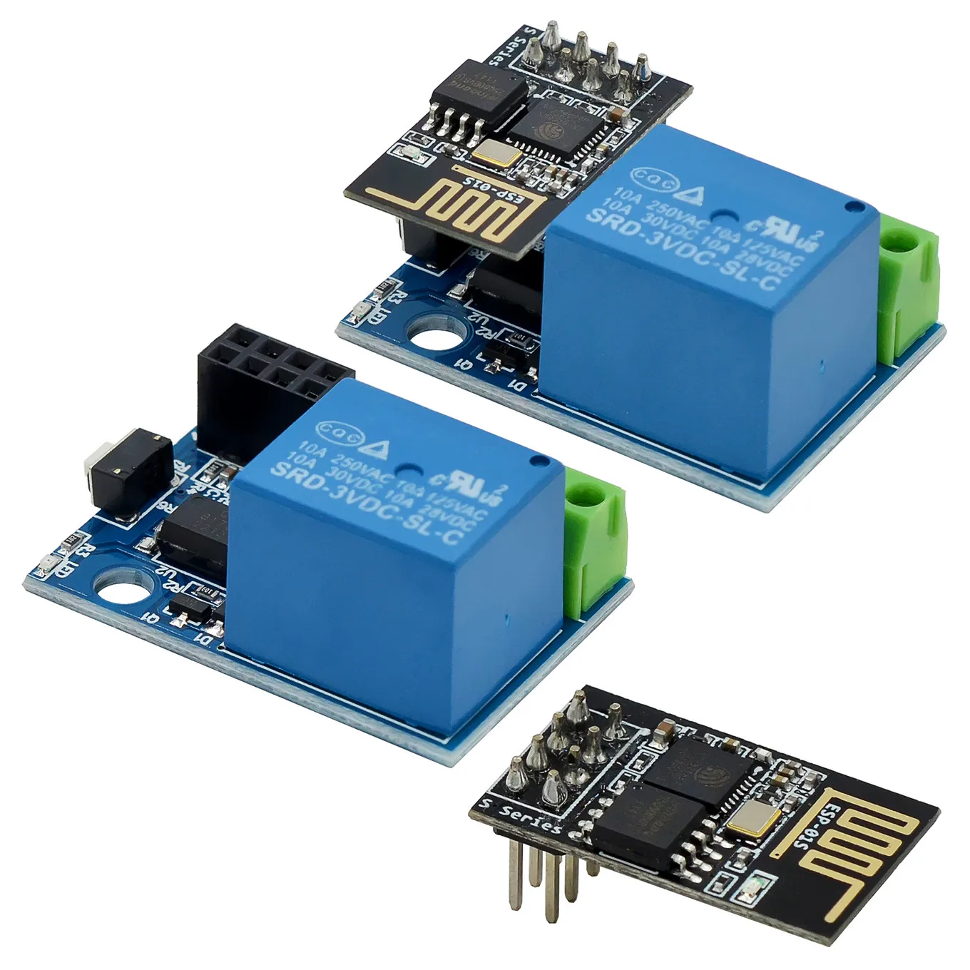 Smart Home Arduino - ESP-01S WiFi リレーモジュール 5V 10A スマートホームスイッチリモートコントロール、電話アプリ付き