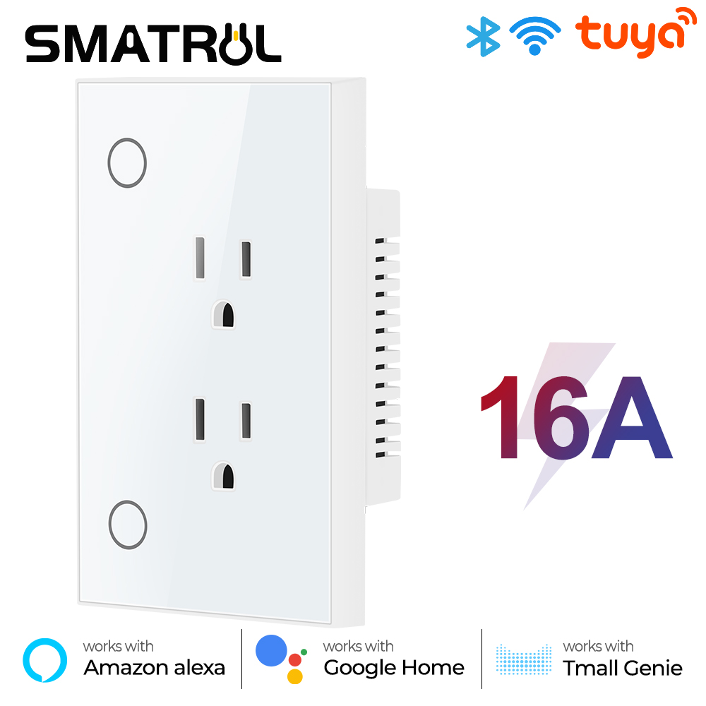 Smart Wall Socket - スマートライフの壁コンセント,16A,wifiプラグ,プラグ,Google Home,alexa,tmall,genie
