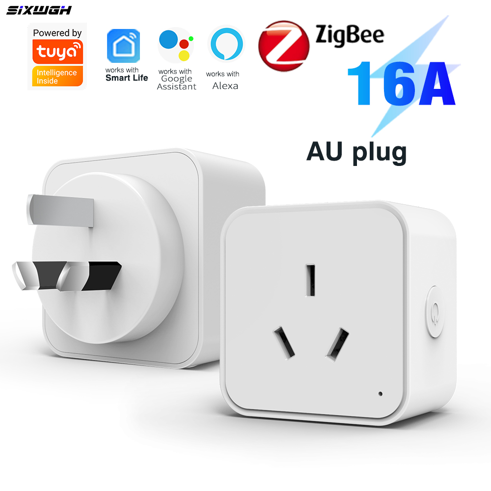 Smart Wall Socket - Tuya Zigbee3.0 AU規格スマートプラグタイマーソケット、エネルギー監視機能付き、Smart Lifeアプリ対応、AlexaとGoogleに対応