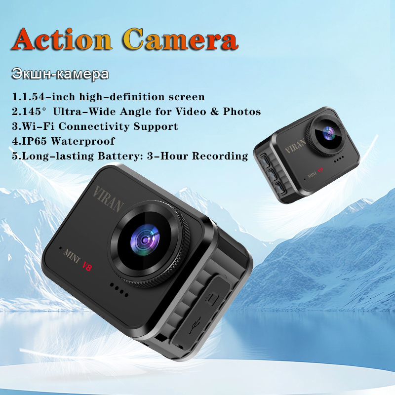 Smart Home Outdoor Camera - ミニアクションカメラ 4K ウルトラHD 16MP 長時間録画 WiFi