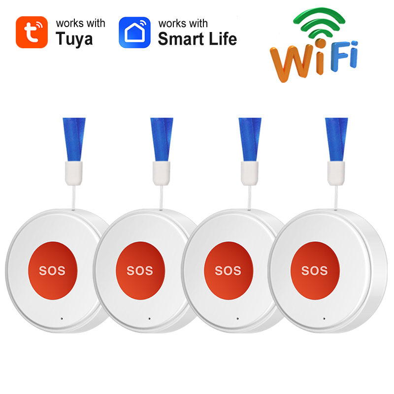 Smart Elderly Home - スマートライフアプリ WiFi SOS緊急ボタン Tuyaホームセキュリティ 高齢者/子供向け ワンクリックコールヘルプアラーム