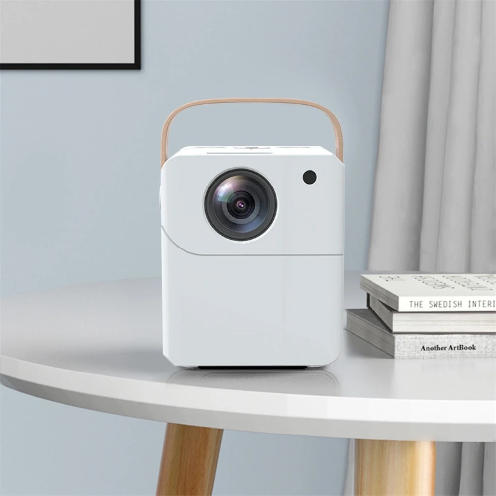 Smart Home Speaker - ポータブルスマート 4K プロジェクターミニホームシアター Android 屋外 Wifi