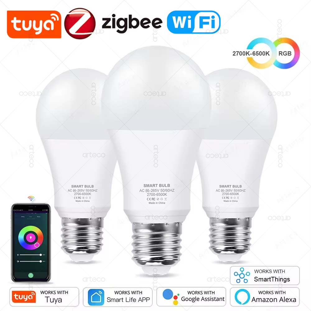 Smart Home Yellow - Tuya E27 Zigbee LED 電球 WiFi