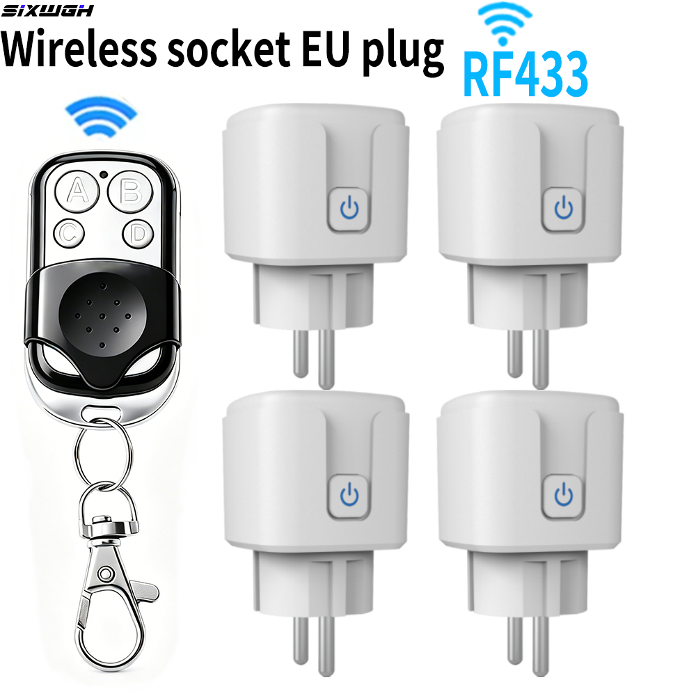 RF433スマートプラグEU FRワイヤレスソケットリモコン - Smart Wall Socket のレビューと価格
