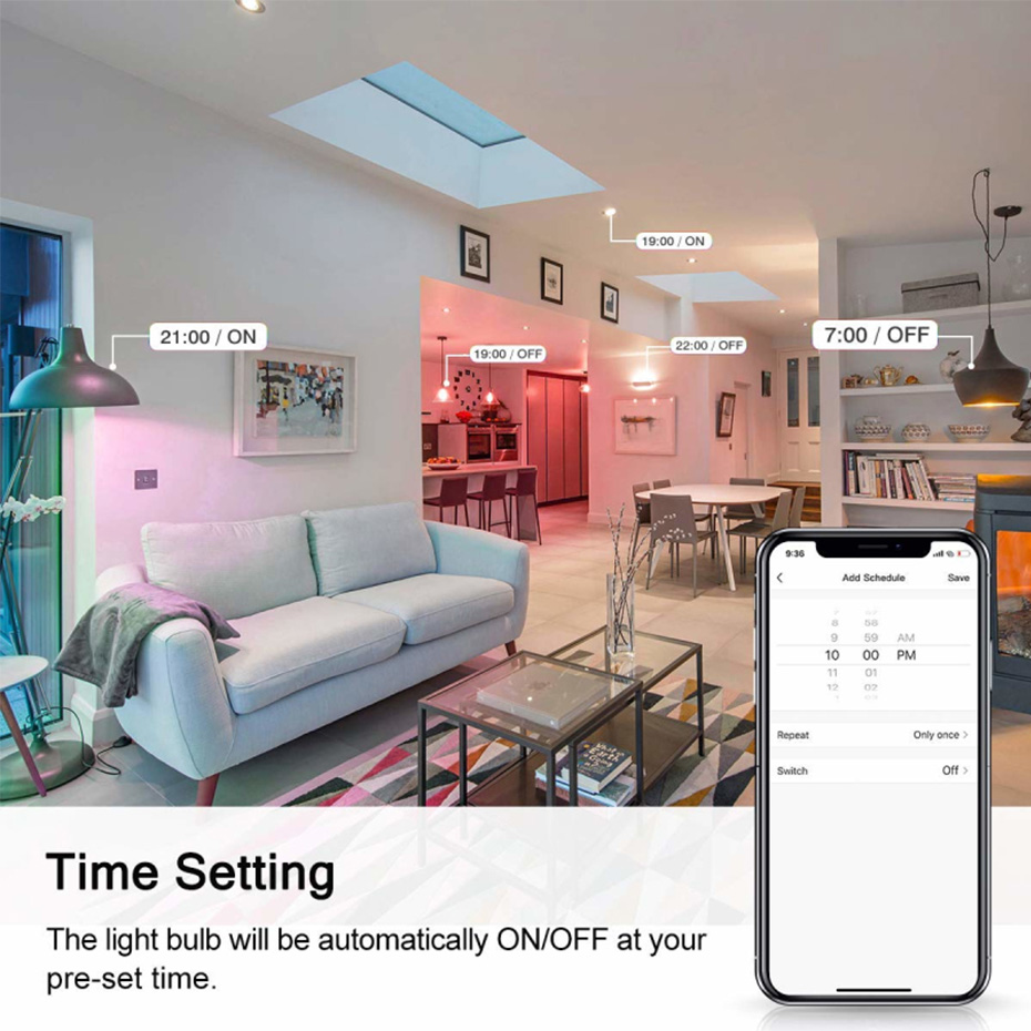 GU10 LED 電球スマート Wifi ランプ互換 Tuy - Smart Home Yellow のレビューと価格
