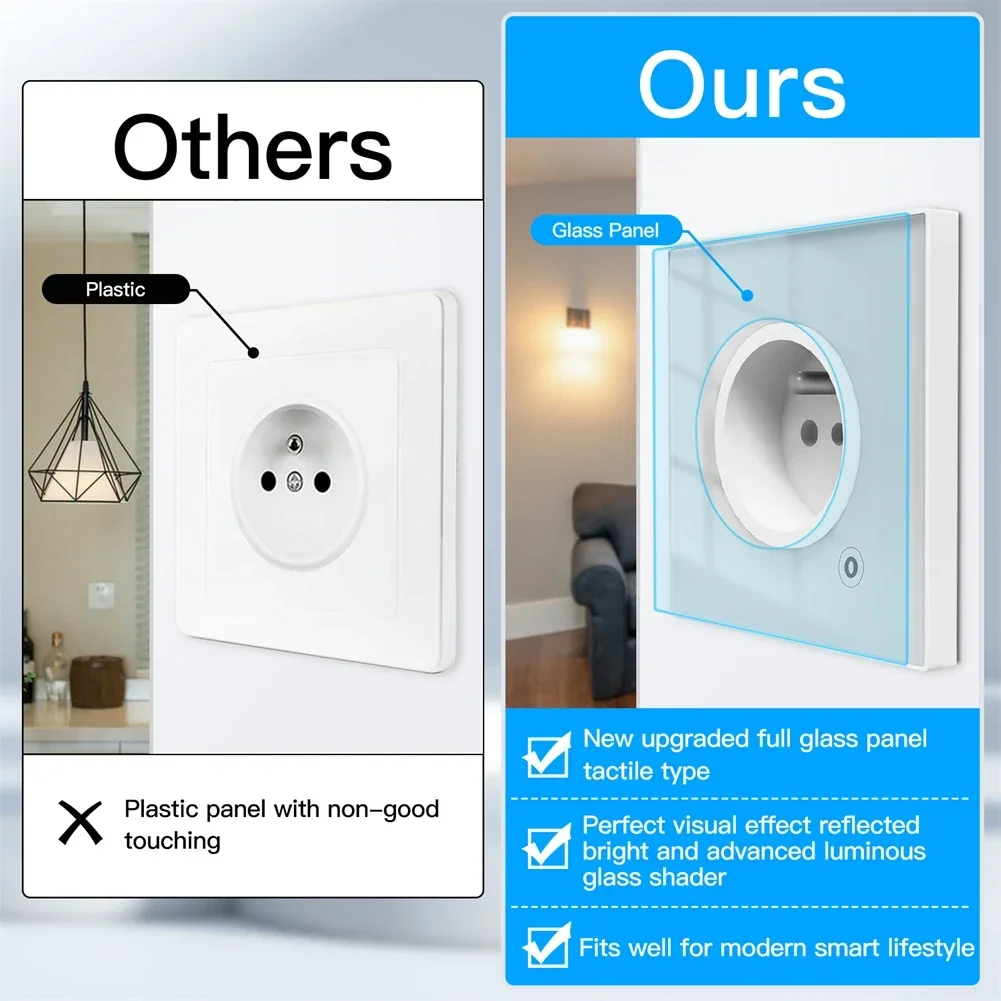 Moes ZigBee 壁ソケット WIFI スマート ガラ - Smart Wall Socket のレビューと価格
