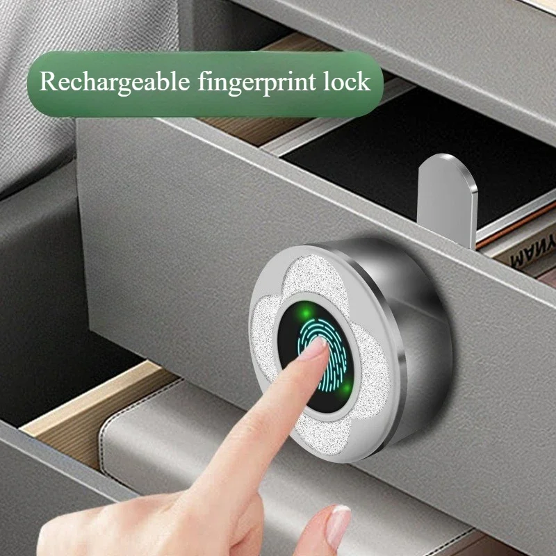 亜鉛合金キーレス指紋キャビネットロック生体認証電気ロックロッ - Smart Home Samsung のレビューと価格