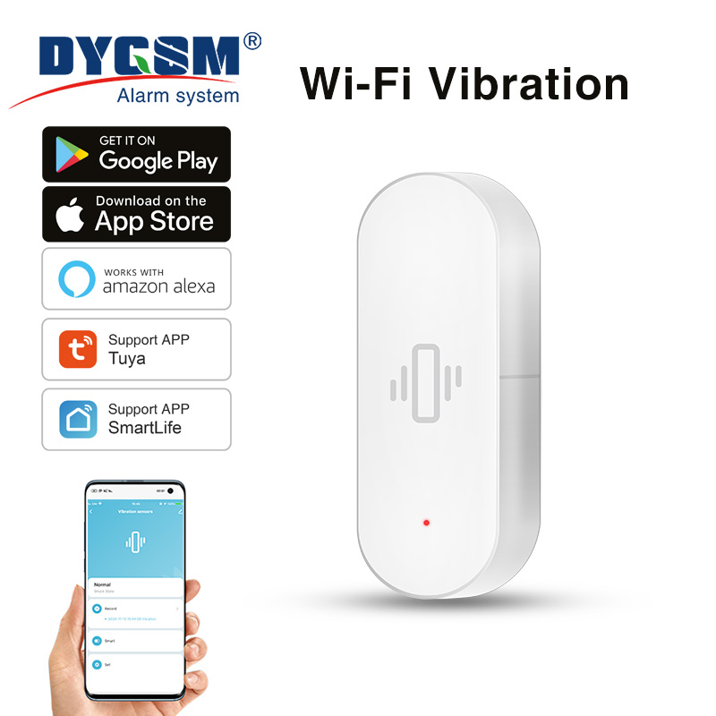 Tuya WiFi 振動センサー、高感度検知、スマートアラー - Smart Home Networking のレビューと価格