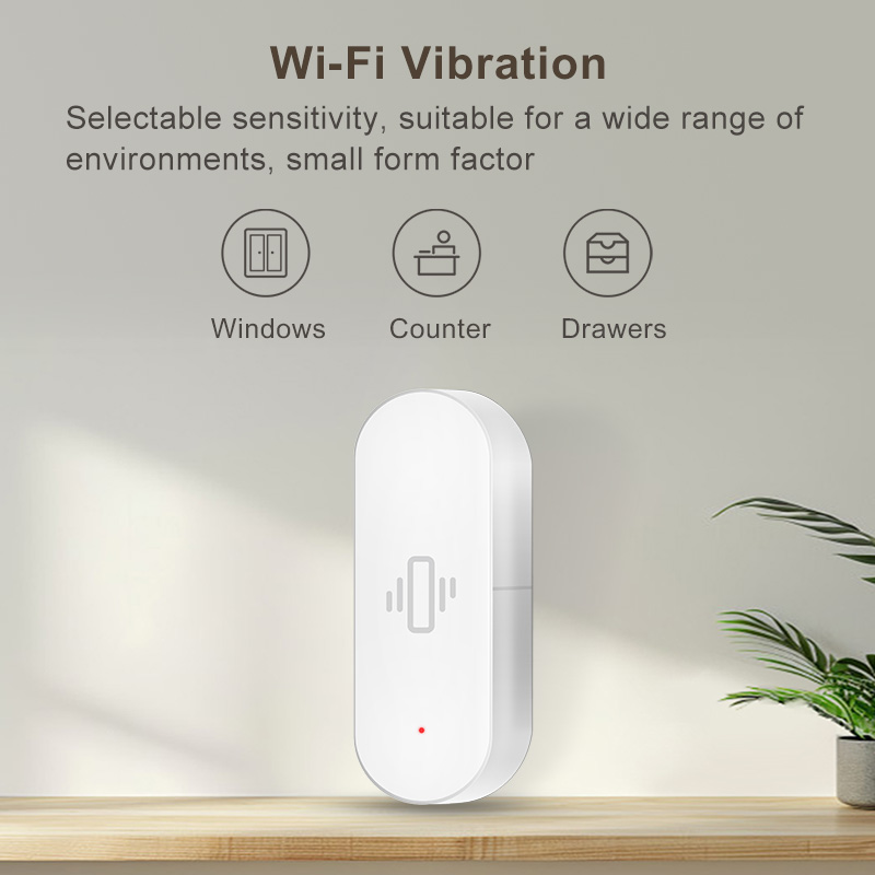 Tuya WiFi 振動センサー、高感度検知、スマートアラー - Smart Home Networking のレビューと価格