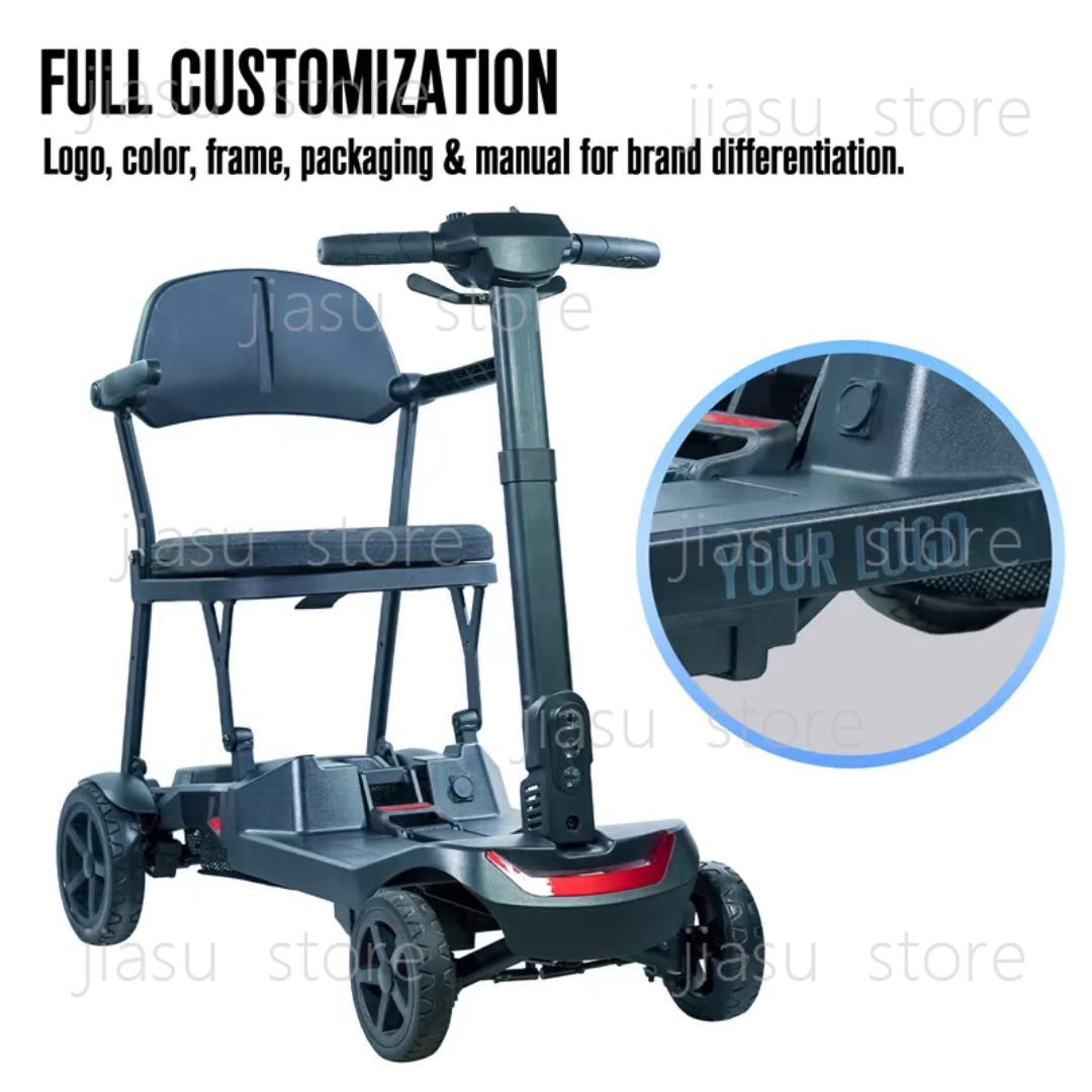 折りたたみ式スマート電動モビリティスクーター4輪安全移動車両 - Smart Elderly Home のレビューと価格