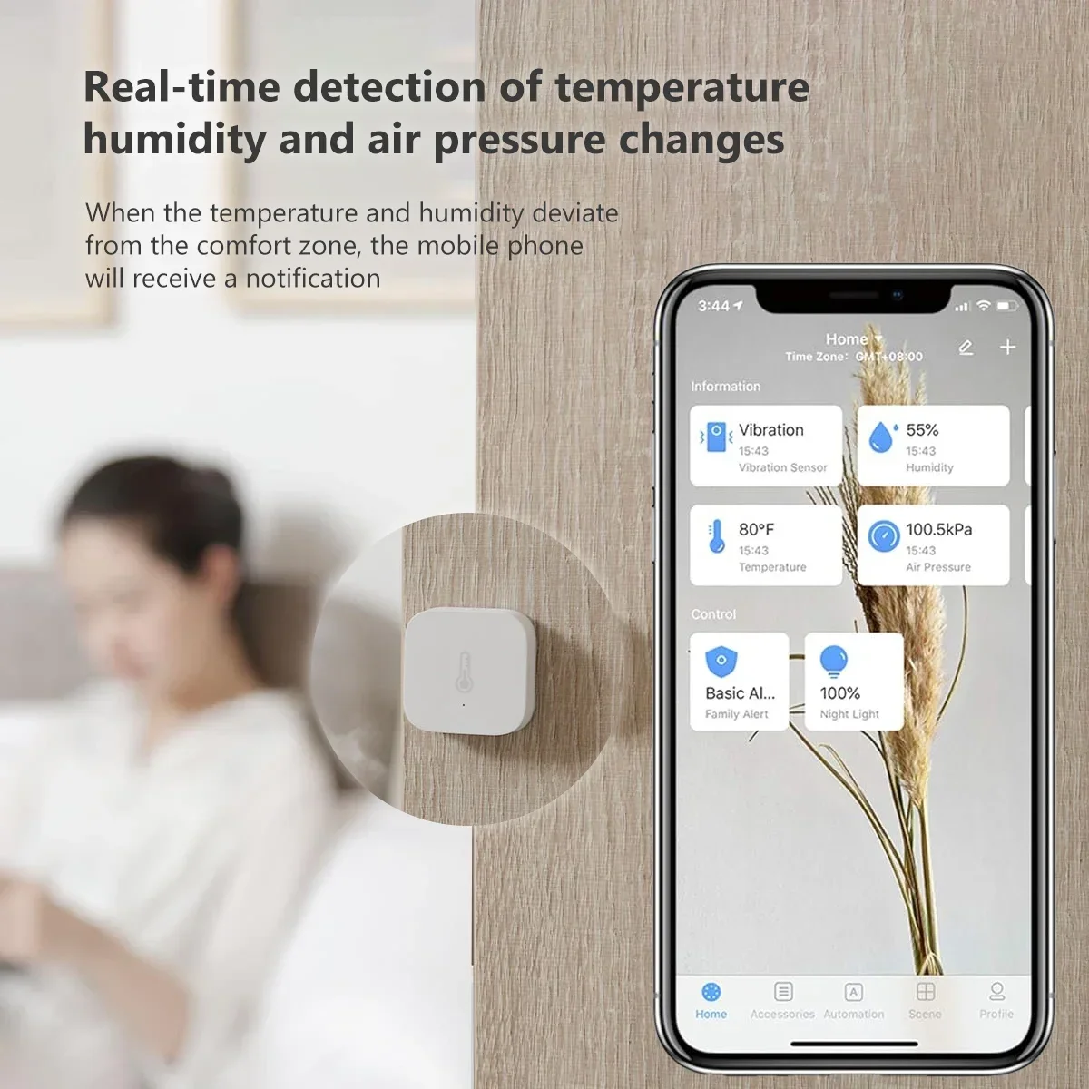Aqara 温度センサー Zigbee スマート空気質圧力温 - Smart Home Dashboard のレビューと価格