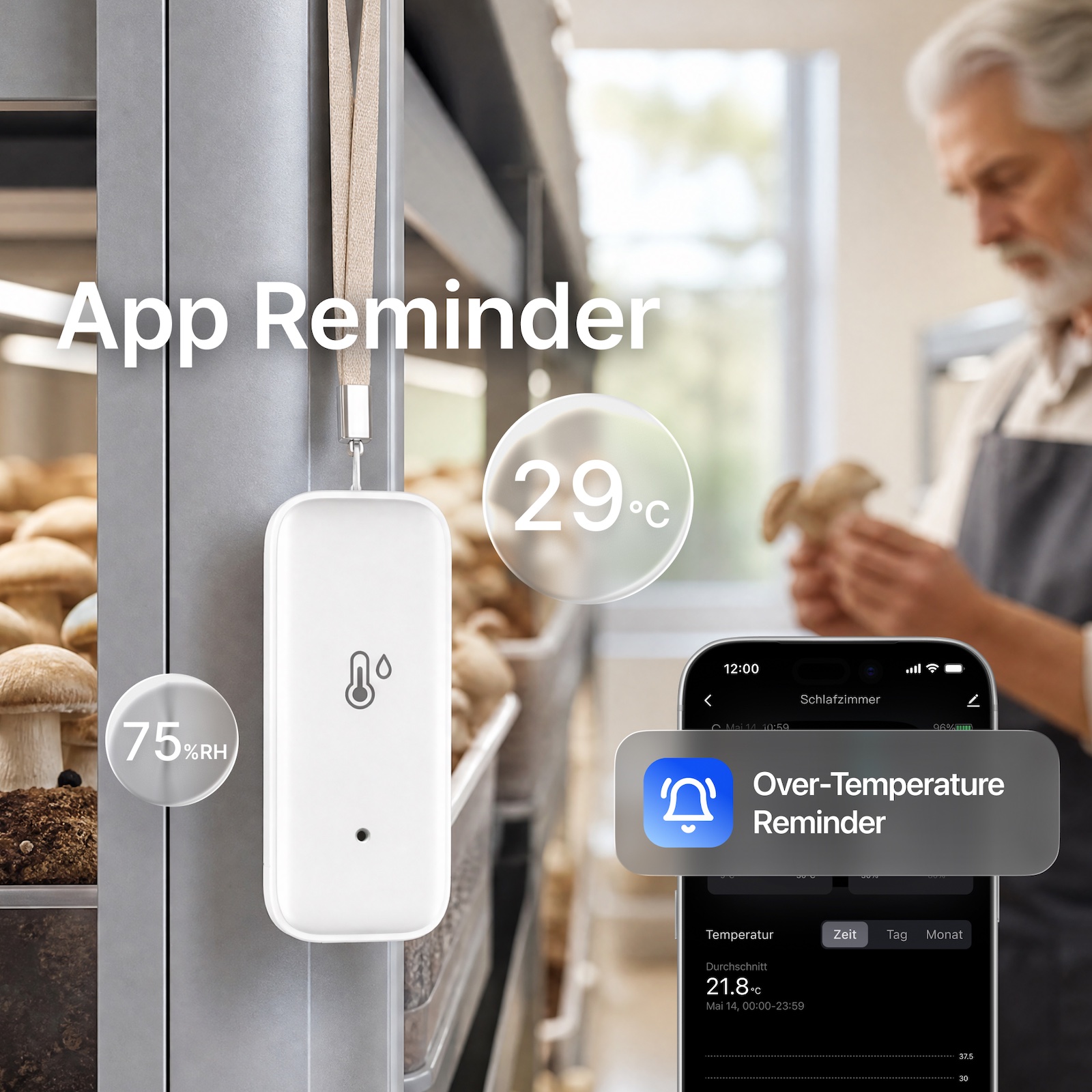TuyaスマートZigbee 3.0温度湿度センサー アプリ - Smart Home Samsung のレビューと価格