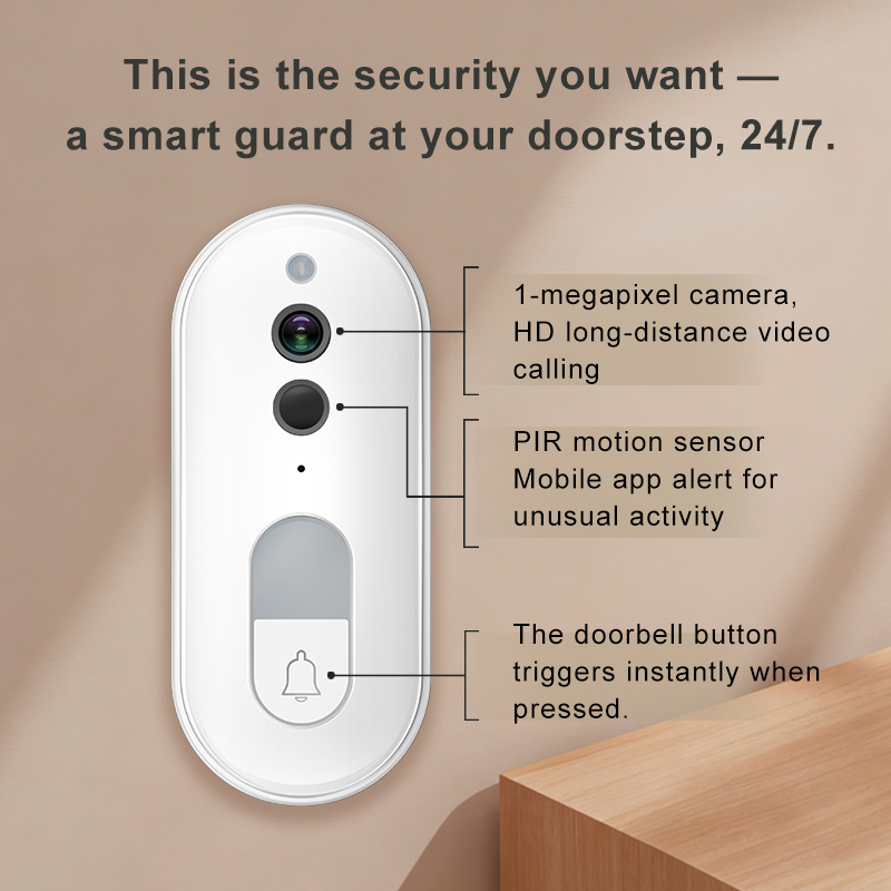 Tuya スマートビデオドアベル ワイヤレス 1080P H - Smart Home Outdoor Camera のレビューと価格