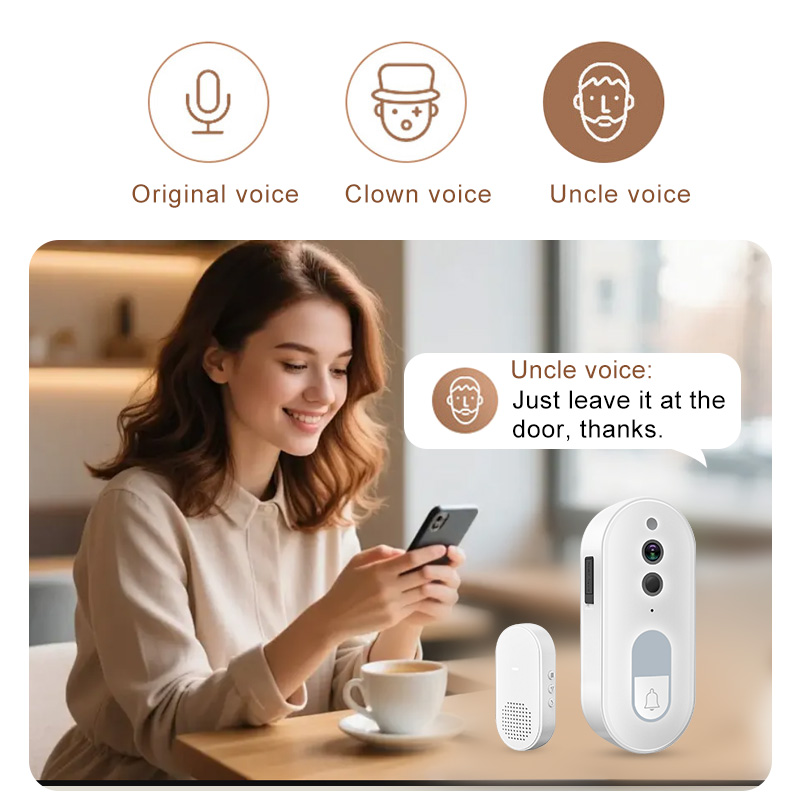 Tuya スマートビデオドアベル ワイヤレス 1080P H - Smart Home Outdoor Camera のレビューと価格