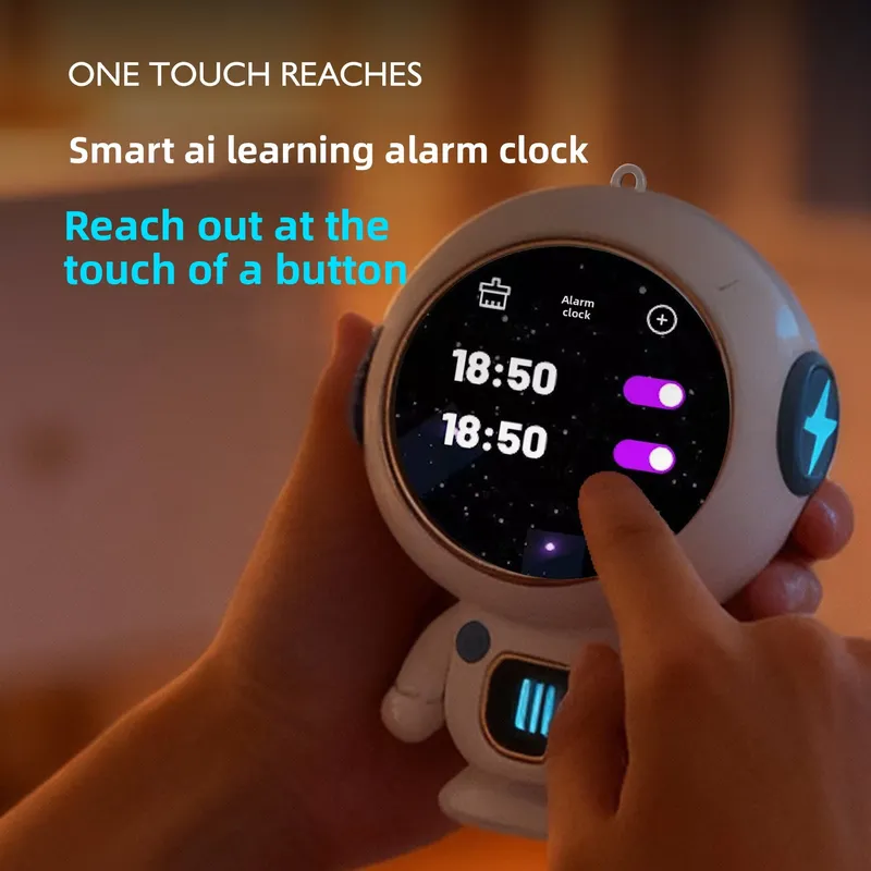 ミニ宇宙飛行士スマートAIロボットWiFiスピーカーLCDス - Smart Home Speaker のレビューと価格