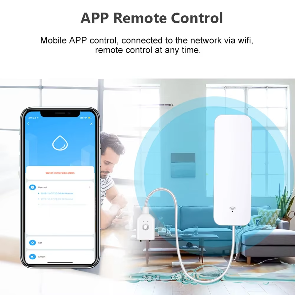 ZigBee WiFi 水漏れセンサー 洪水漏水警報器 Tu - Smart Home Networking のレビューと価格