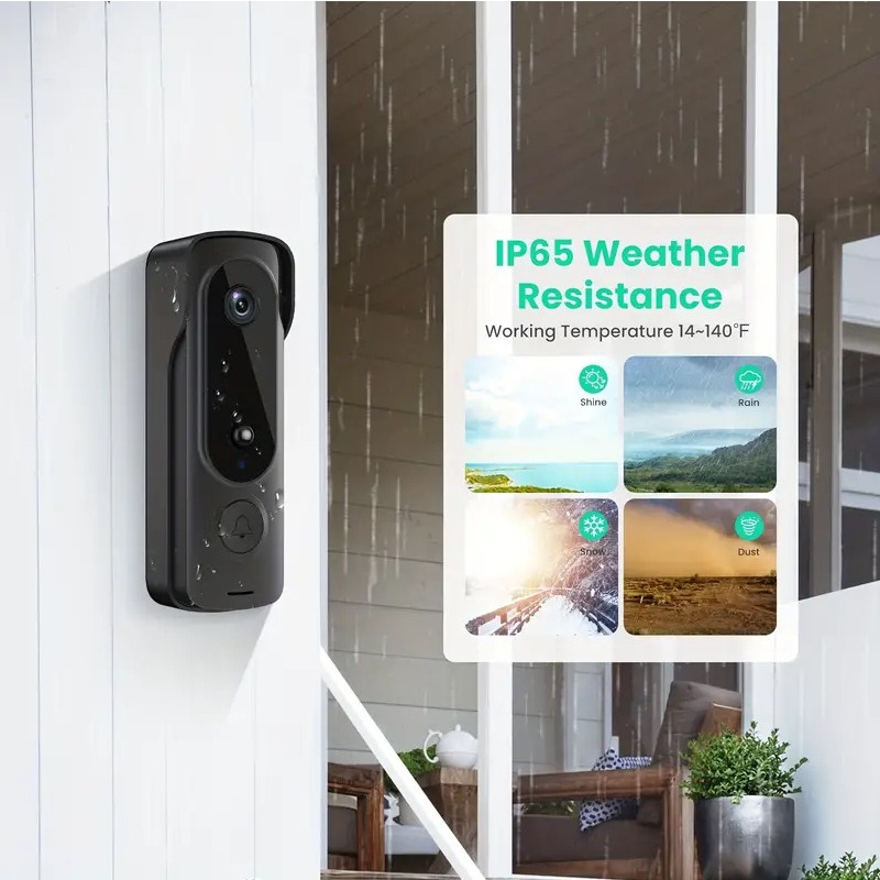 屋外ワイヤレスドアベル ソーラーカバー 1080P ビデオイ - Smart Home Hub Apple のレビューと価格