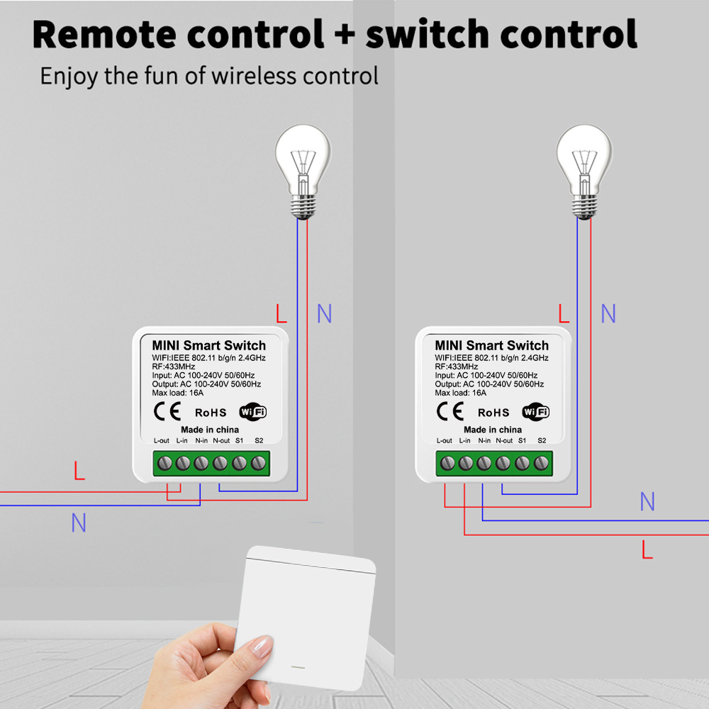 Tuya WiFiスマートライトスイッチ スマートホーム ワ - Smart Home Networking のレビューと価格