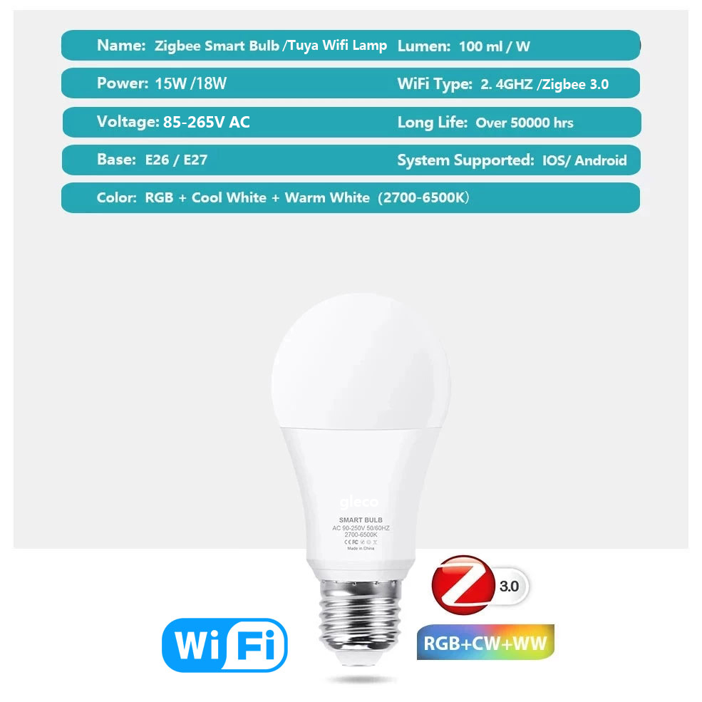 18 ワット 15 ワット Zigbee 3.0 LED 電 - Smart Home Yellow のレビューと価格