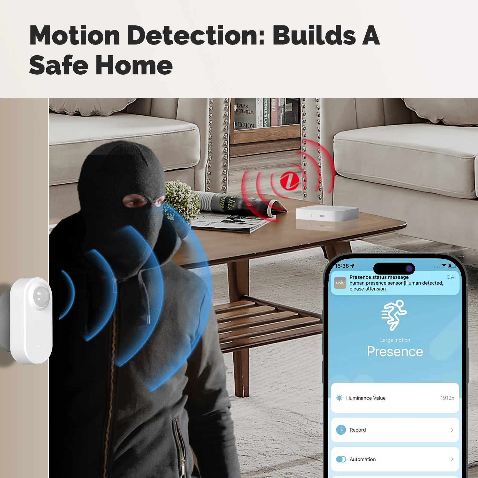 MOES Tuya ZigBee 人感PIRセンサー スマー - Smart Home Moes のレビューと価格