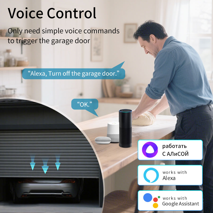 Tuya スマート WiFi または Zigbee ガレージ - Smart Home Networking のレビューと価格