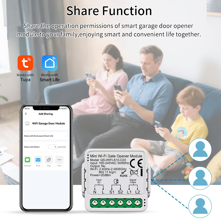 Tuya スマート WiFi または Zigbee ガレージ - Smart Home Networking のレビューと価格