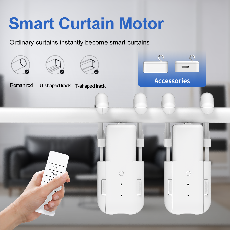 スマート家庭用カーテンオープナー電子 3in1Track カ - Smart Home Speaker のレビューと価格