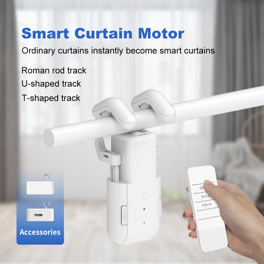 スマート家庭用カーテンオープナー電子 3in1Track カ - Smart Home Speaker のレビューと価格