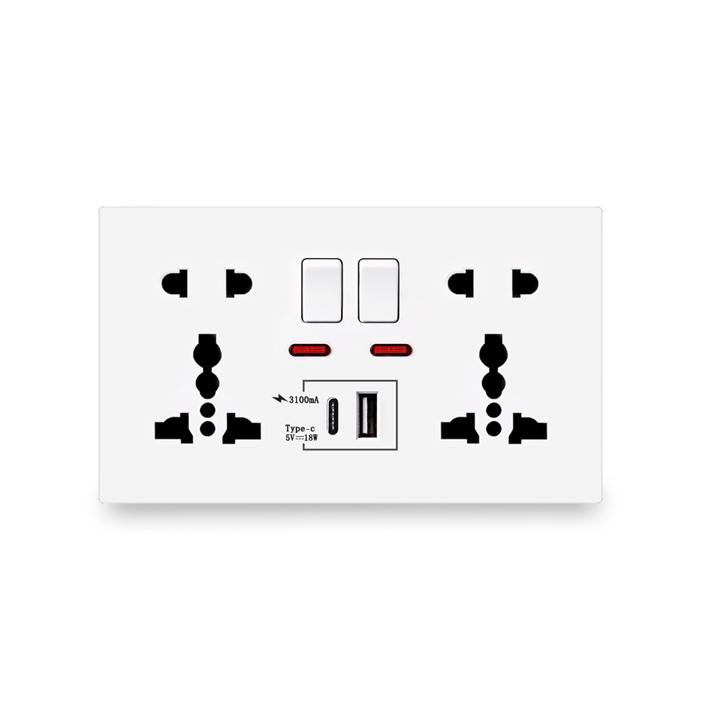 18W Type-C急速充電対応コンセント 13A スマート - Smart Wall Socket のレビューと価格