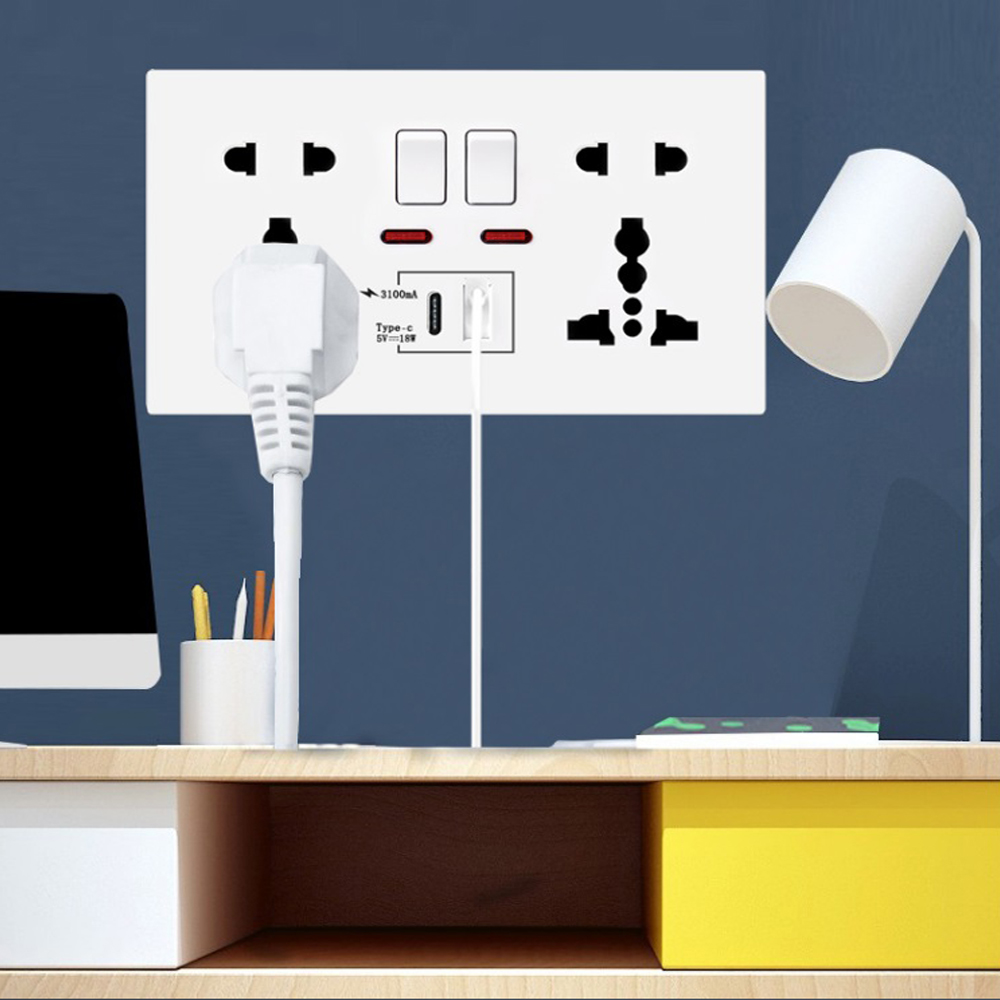 18W Type-C急速充電対応コンセント 13A スマート - Smart Wall Socket のレビューと価格