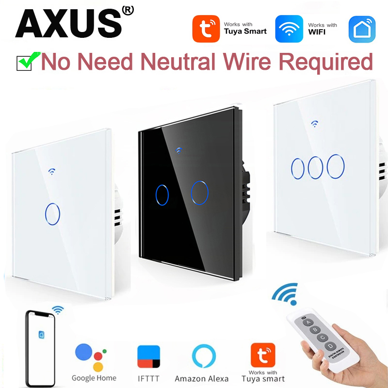 AXUS EU WiFiスマートライトスイッチ、ニュートラル - Smart Home Networking のレビューと価格