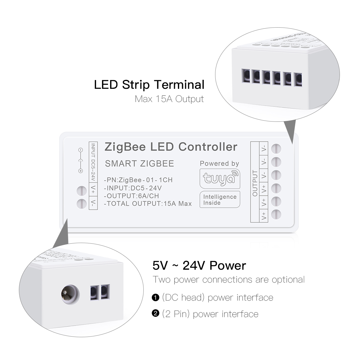 LEDストリップライトコントローラー,調光可能な音声調光器, - Smart Home Yellow のレビューと価格
