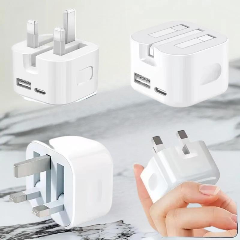 ポータブルGBプラグタイプC急速充電ブロック高速壁掛け充電器 - Smart Wall Socket のレビューと価格