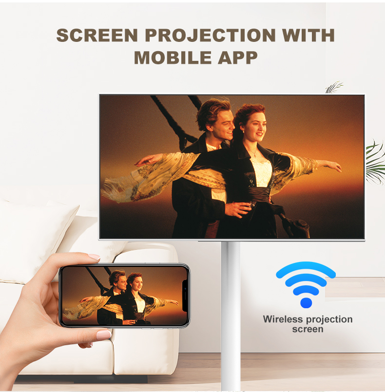 21.5インチLEDホワイトバッテリー駆動ミニテレビAndr - Smart Home Ac のレビューと価格