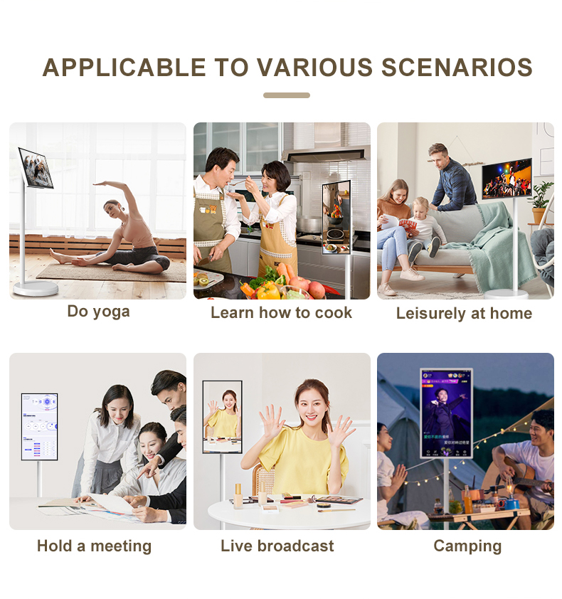 21.5インチLEDホワイトバッテリー駆動ミニテレビAndr - Smart Home Ac のレビューと価格