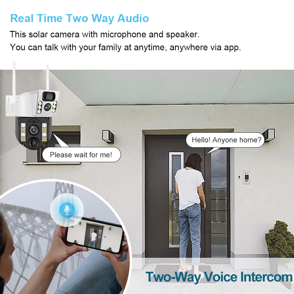 屋外ソーラー監視カメラ,cctv,バッテリーモニター,スマー - Smart Home Outdoor Camera のレビューと価格