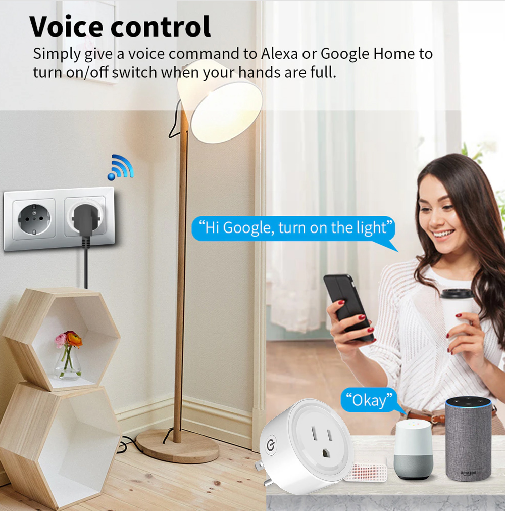 Tuya WiFi または Zigbee スマートソケット  - Smart Wall Socket のレビューと価格