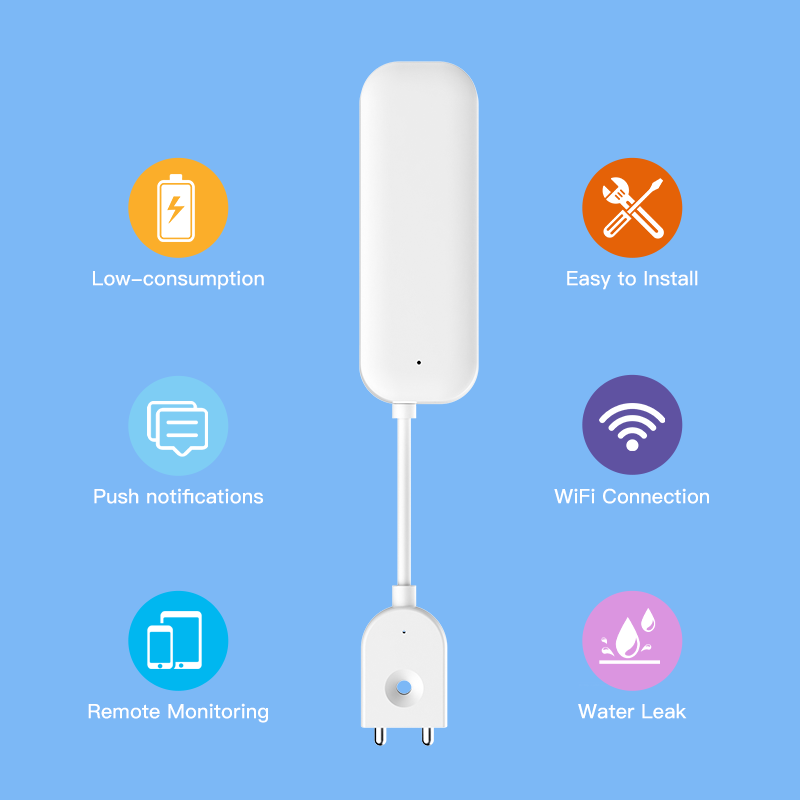 Tuya WiFi ZigBee 水センサー漏れ警報洪水漏水 - Smart Home Iot のレビューと価格