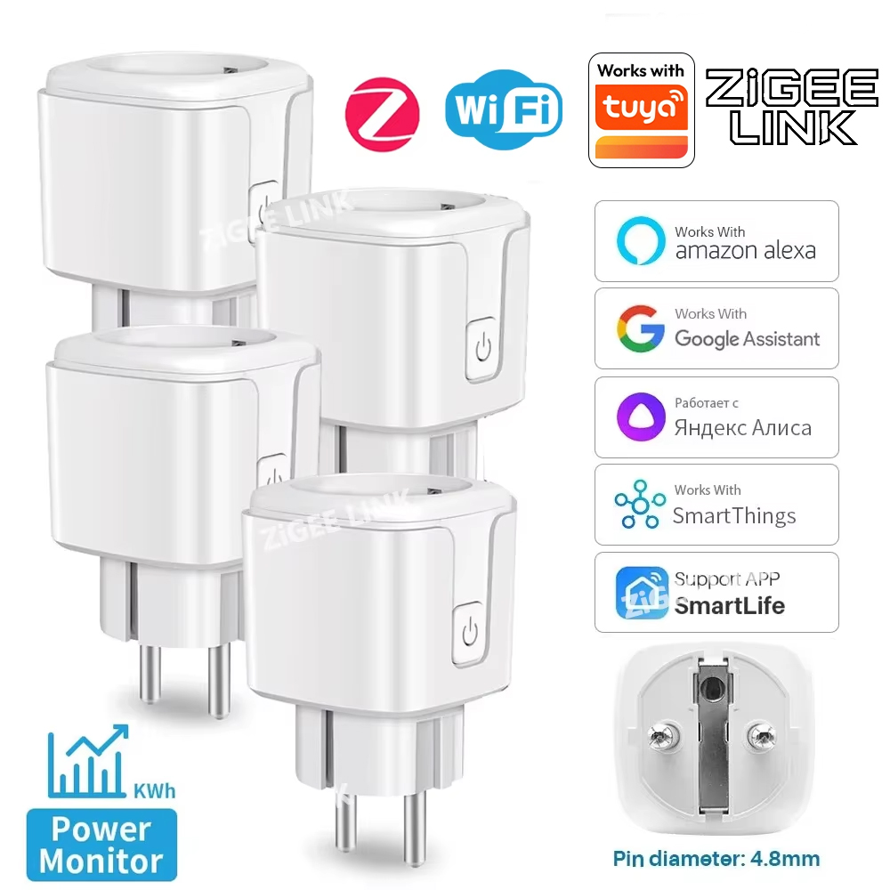 ZigBee EU プラグ 16A/20A スマートプラグ  - Smart Wall Socket のレビューと価格