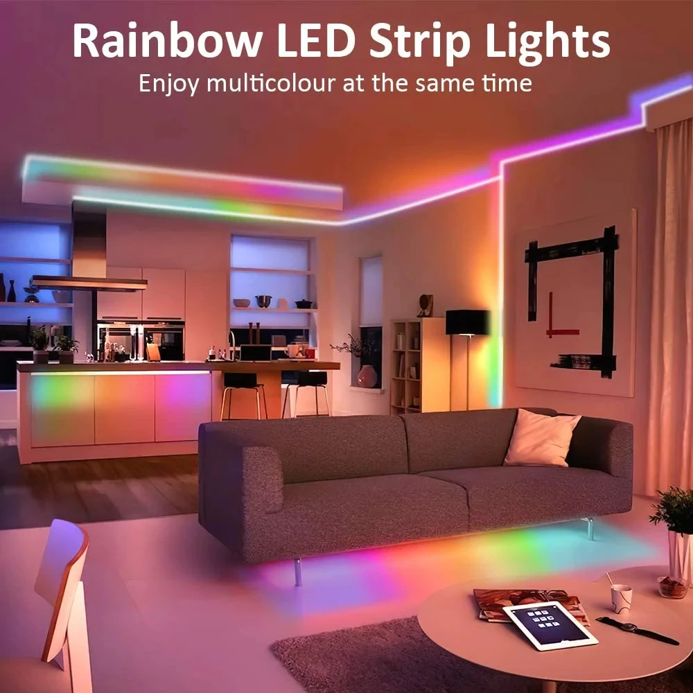 柔軟なLEDネオンライトストリップ,寝室,tuya,rgb, - Smart Home Yellow のレビューと価格
