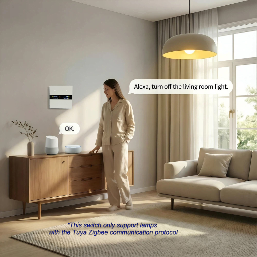 M8 Pro Zigbeeスマートスイッチパネル 4連 Tu - Smart Wall Socket のレビューと価格